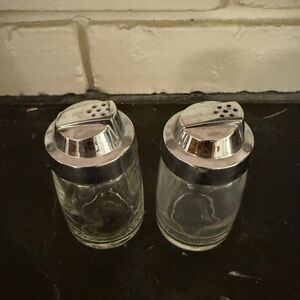 Vintage Federal Glass Salt and Pepper Shakers